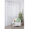 Firana z kółkami pasek SIMPLE CHIC 280x300 biały